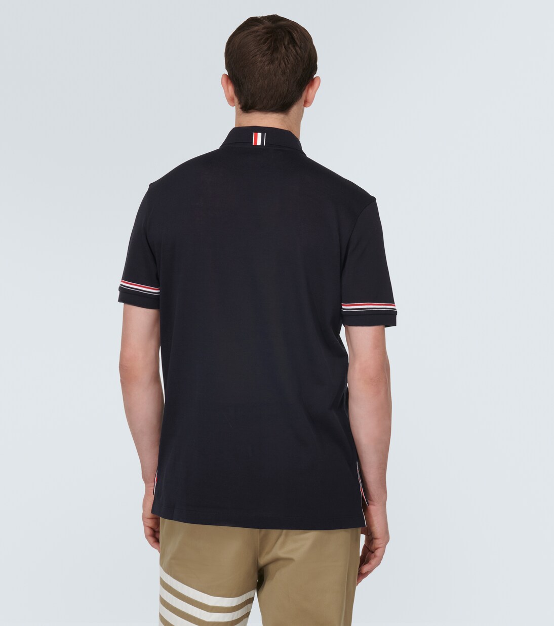 Polo de algodón con rayas | Thom Browne