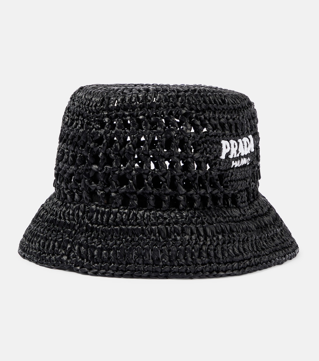 Cappello a secchiello PRADA con logo, stile giovane e trendy