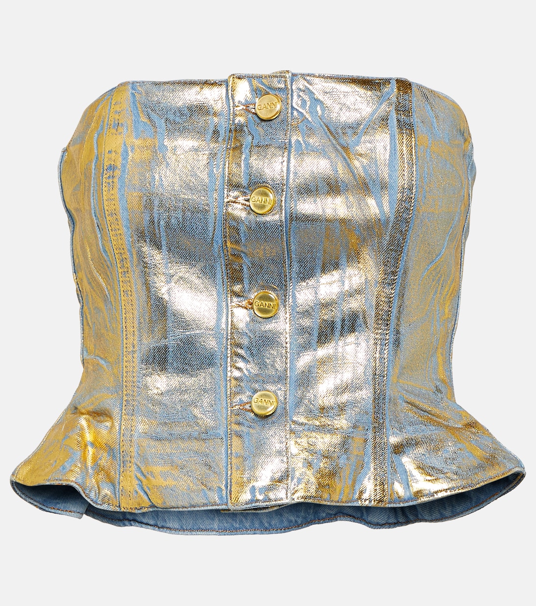 Top aus Denim | Ganni