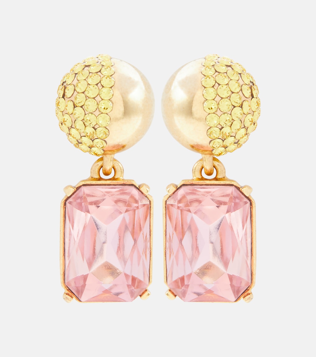 Pendientes adornados con cristales | Oscar de la Renta
