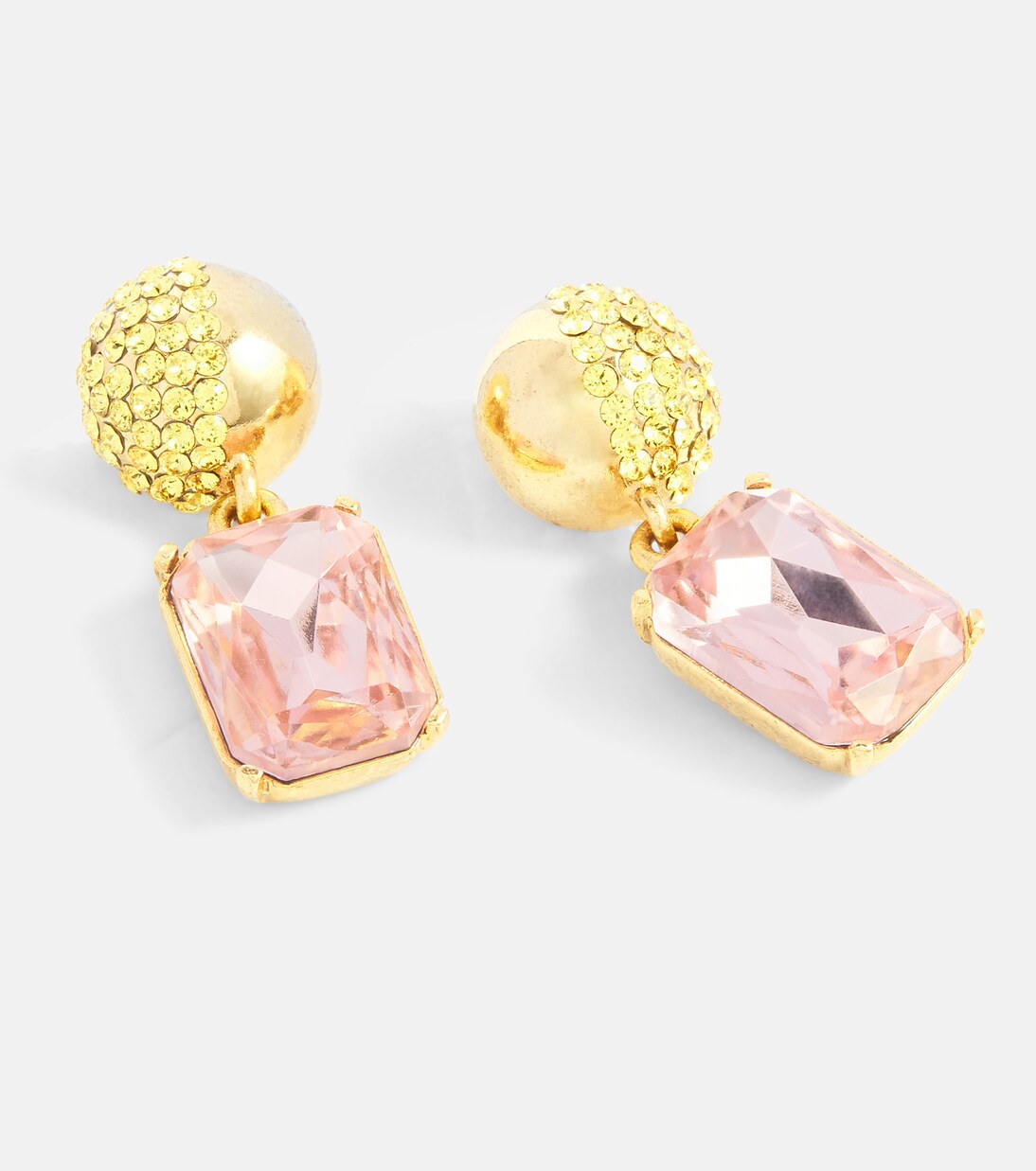 Pendientes adornados con cristales | Oscar de la Renta