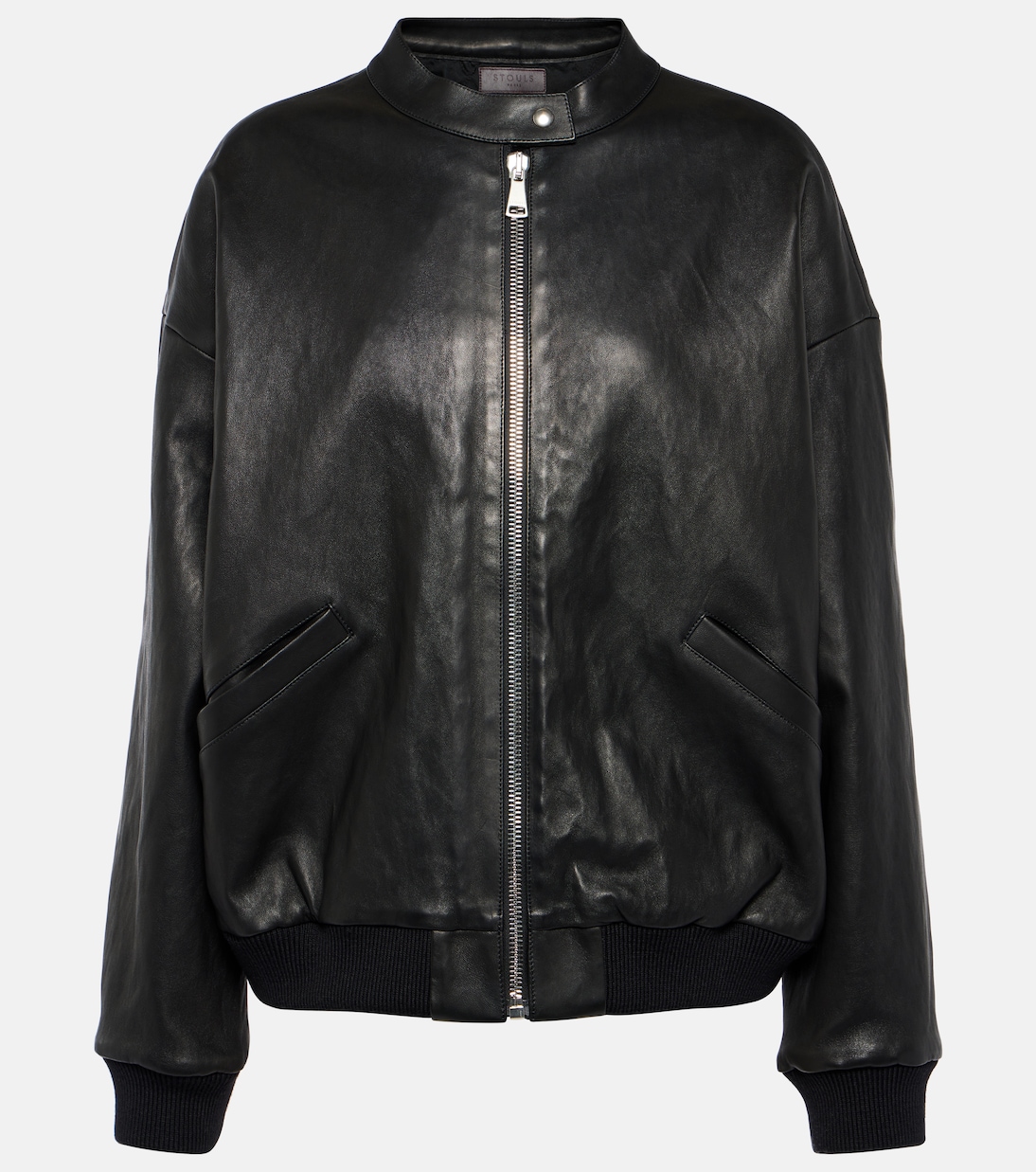 Pharrell leather bomber jacket | Stouls