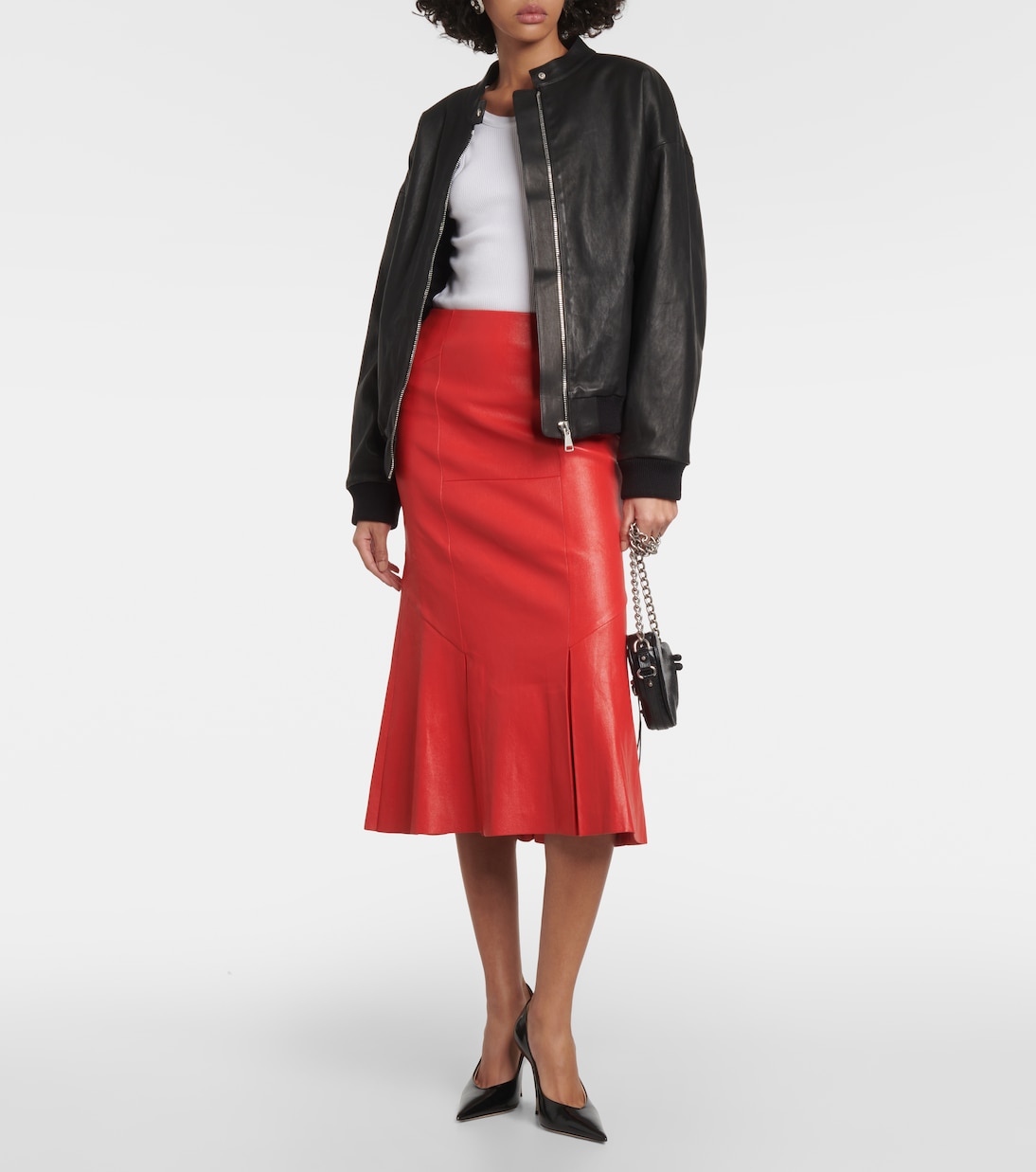 Pharrell leather bomber jacket | Stouls