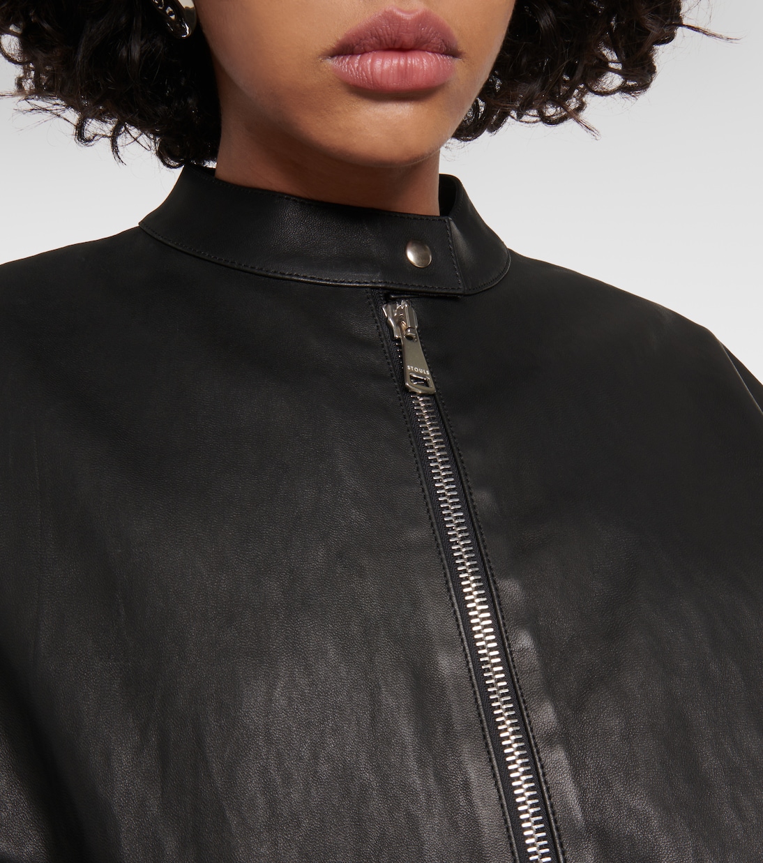 Pharrell leather bomber jacket | Stouls