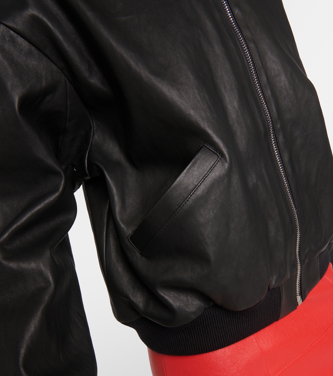 Pharrell leather bomber jacket | Stouls