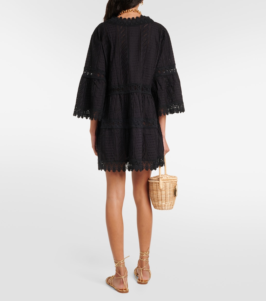 Victoria embroidered cotton minidress | Melissa Odabash