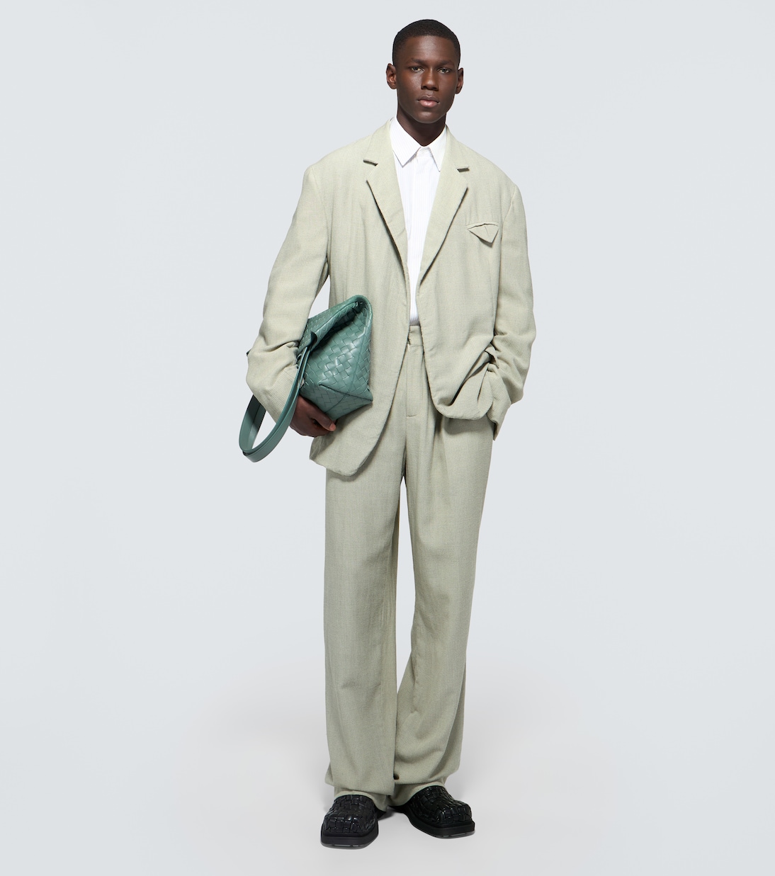 Weite Hose aus einem Wollgemisch | Bottega Veneta
