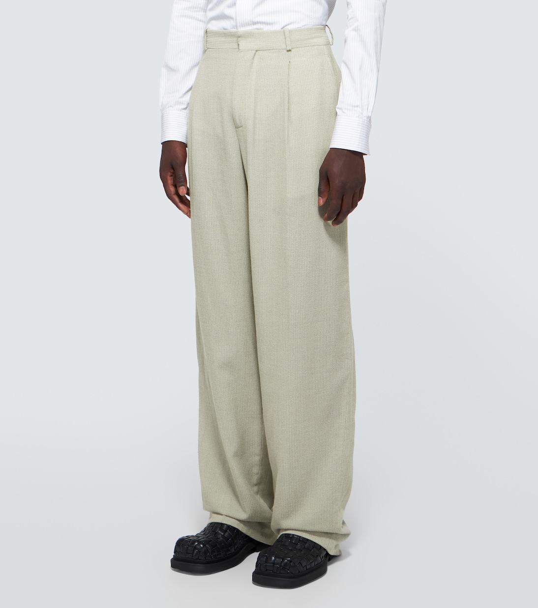 Weite Hose aus einem Wollgemisch | Bottega Veneta