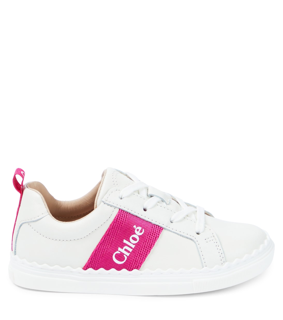 Baskets en cuir à logo | Chloé Kids