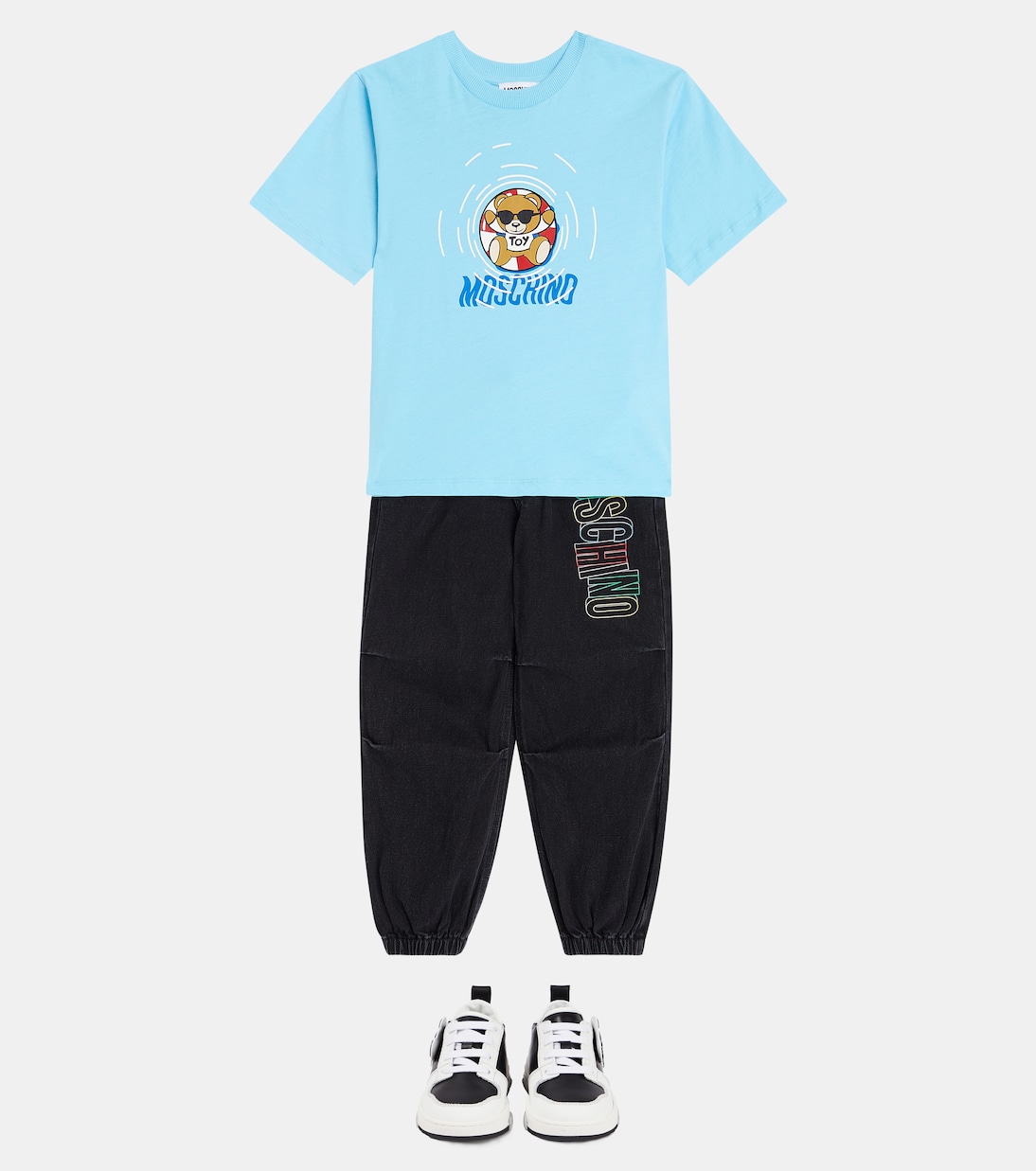 T-shirt Teddy Bear in jersey di cotone | Moschino Kids