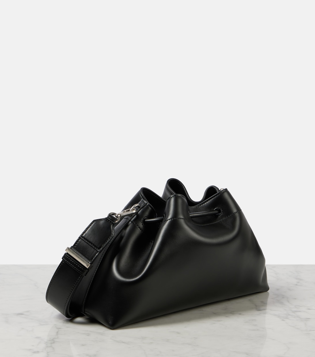 Cinch M leather bucket bag | Jimmy Choo