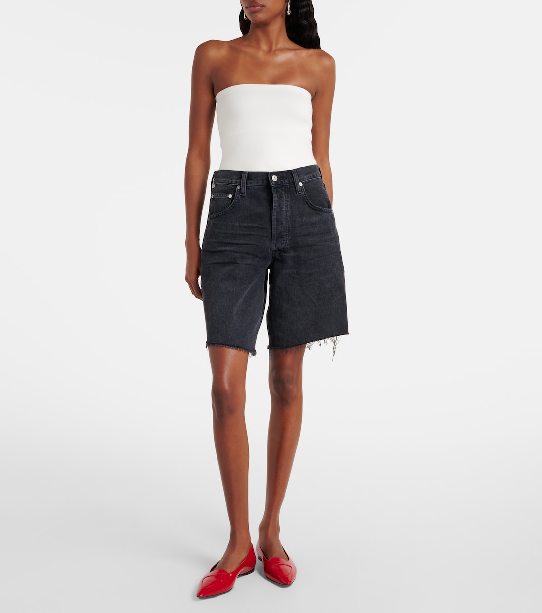 Shorts Denim de Tiro Alto Ayla - Estilo Joven y Moderno