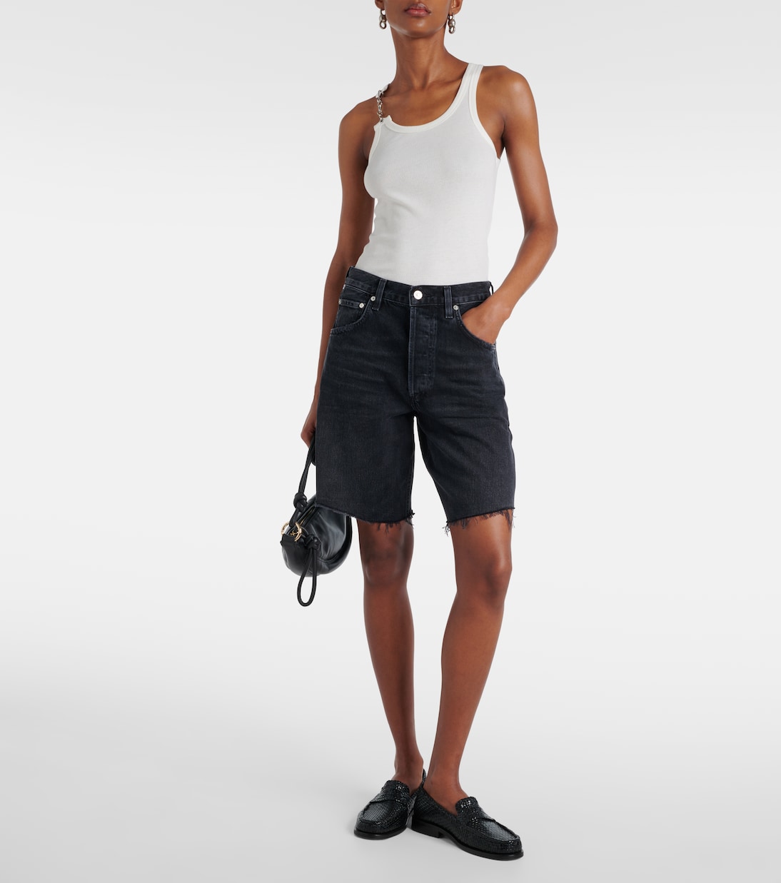Shorts Denim de Tiro Alto Ayla - Estilo Joven y Moderno