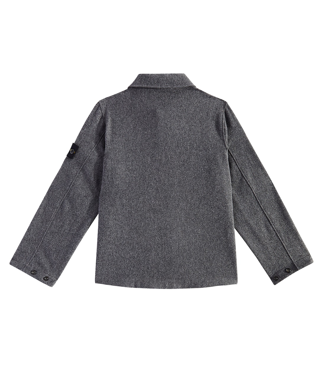 Compass wool-blend overshirt | Stone Island Junior