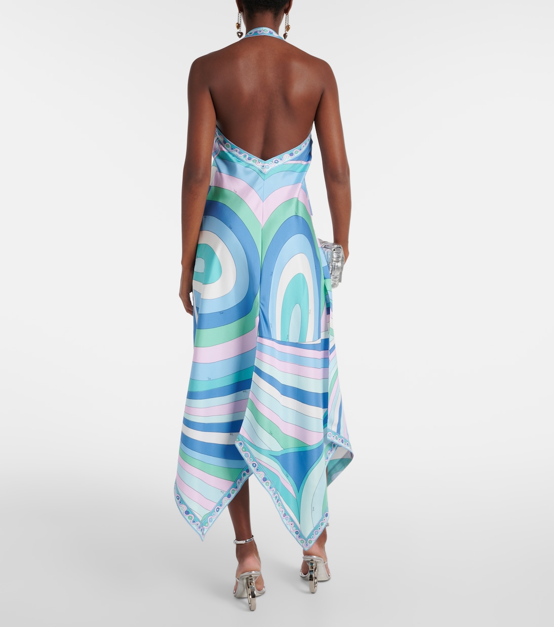 Abito lungo Iride in twill di seta | Pucci