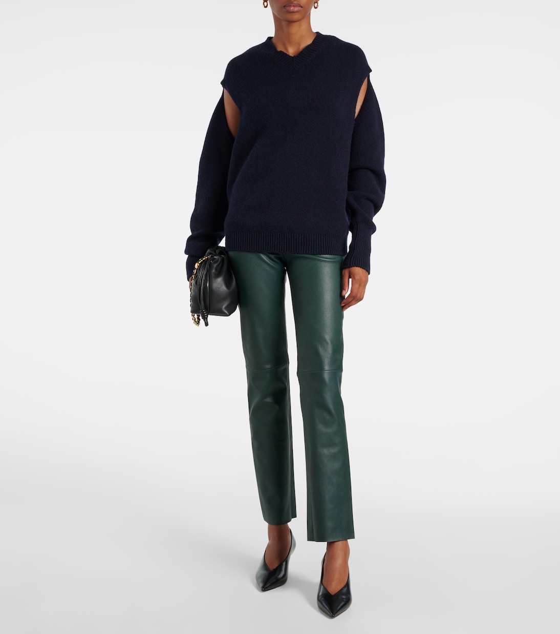 Pantalon slim Jacky en cuir | Stouls