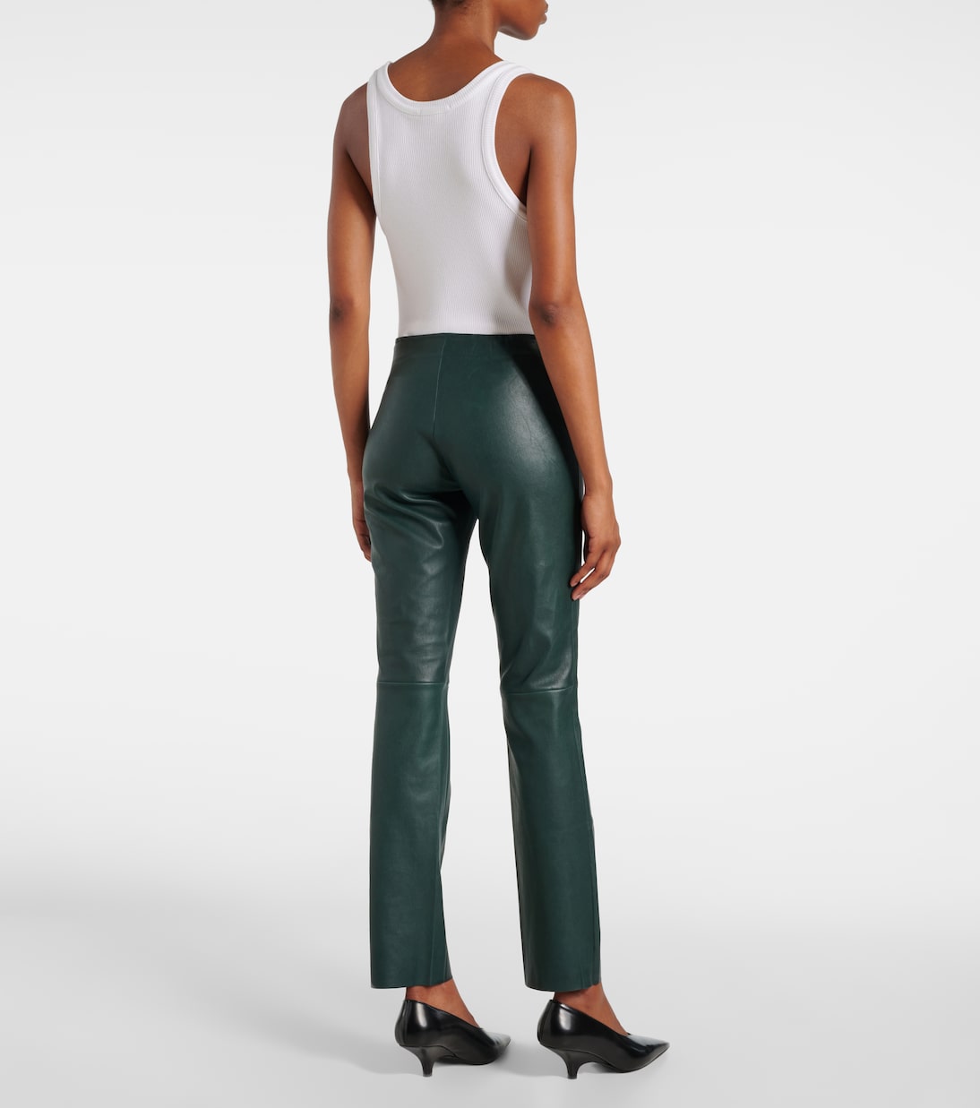 Pantalon slim Jacky en cuir | Stouls