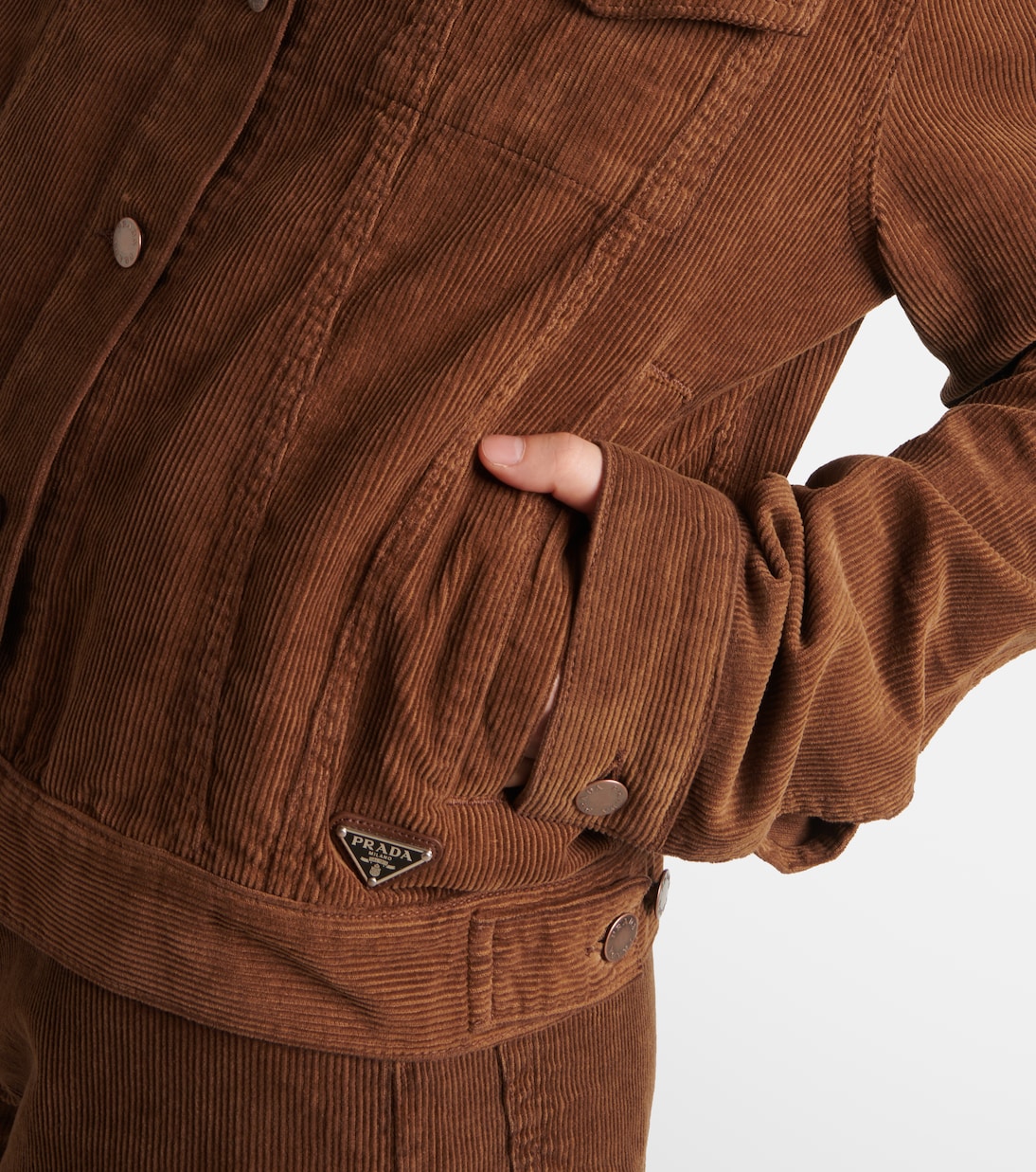 Chaqueta de pana de algodón | Prada