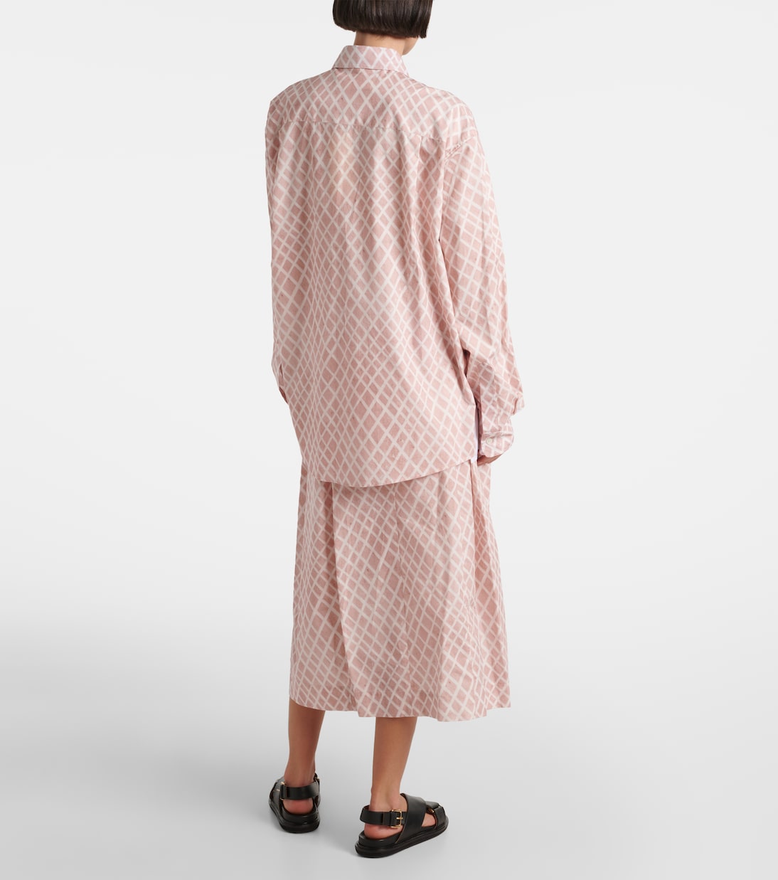 Camisa de popelín de algodón a cuadros | Marni