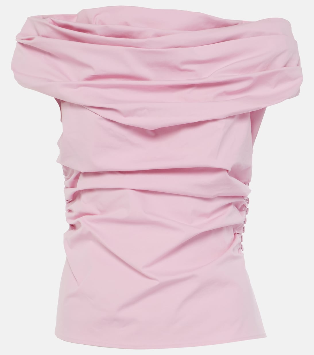 Draped cotton-blend top | Magda Butrym