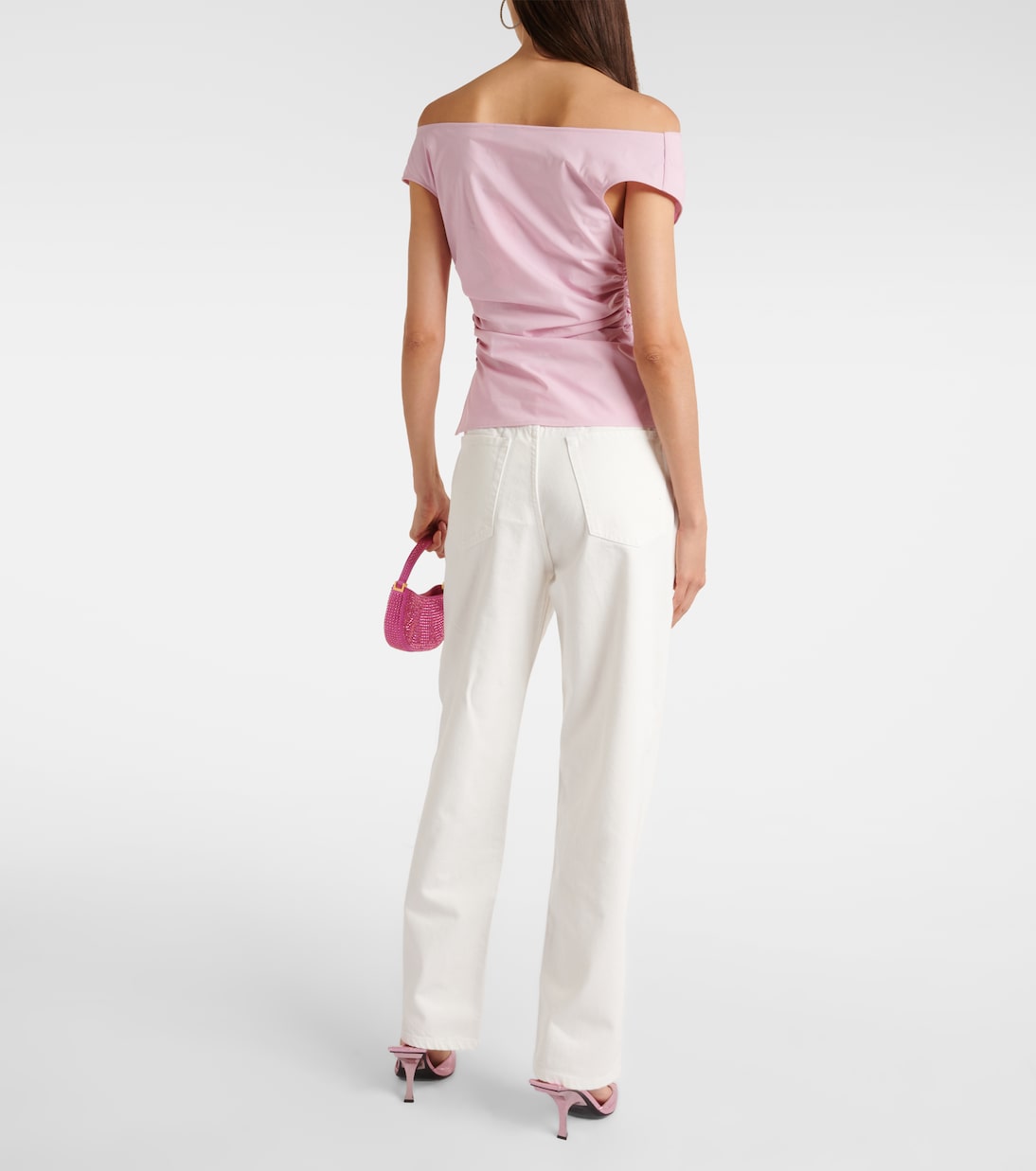 Draped cotton-blend top | Magda Butrym