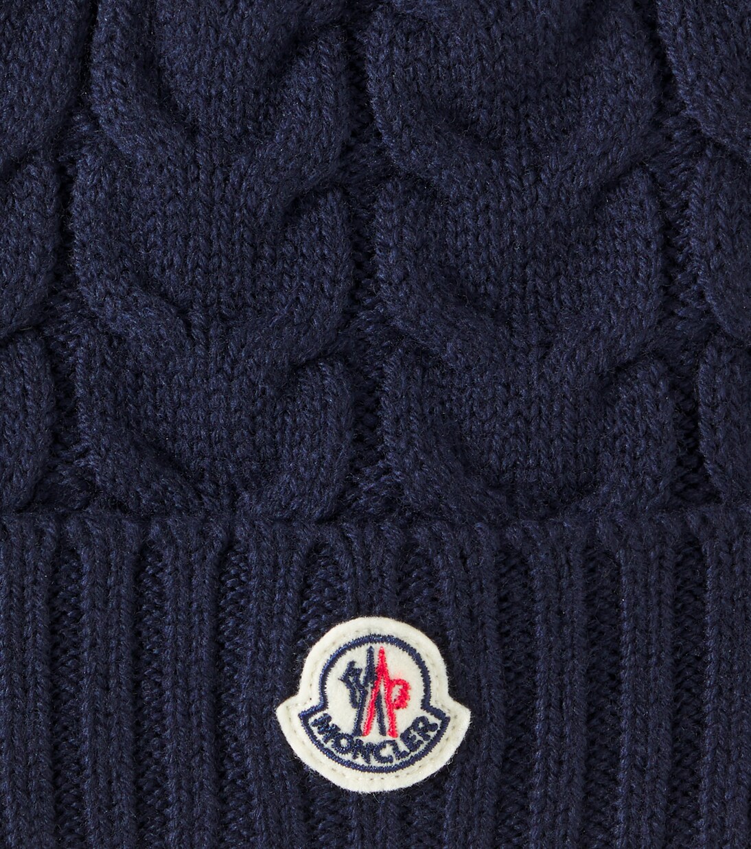 Berretto in lana vergine a trecce | Moncler Enfant