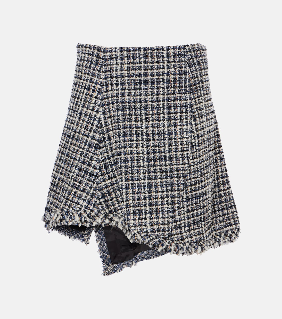 Mini-jupe en tweed de laine mélangée | Sacai