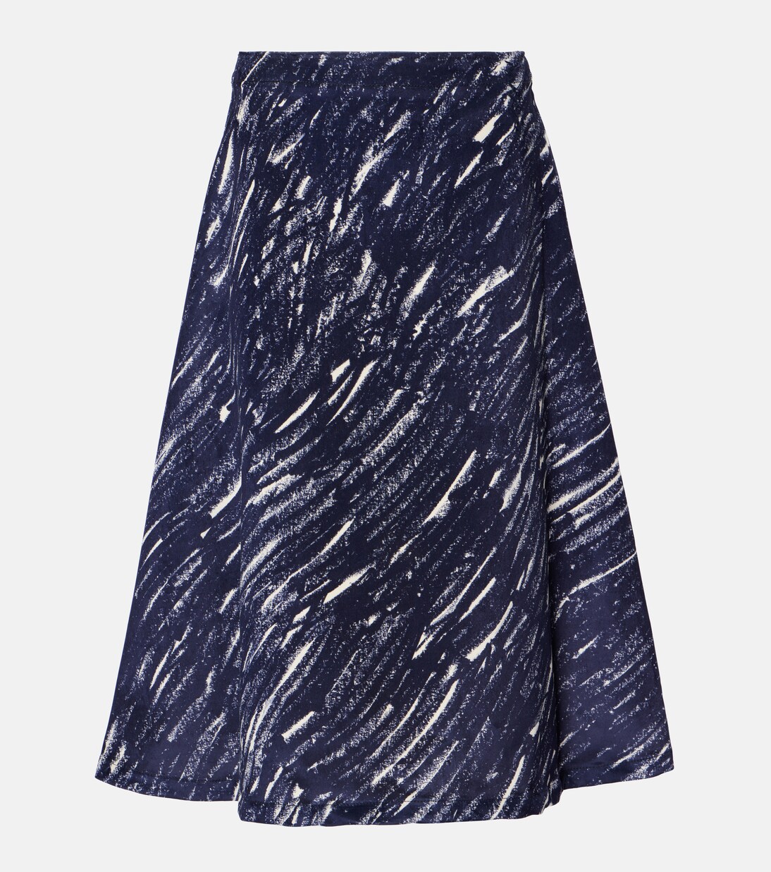 Falda midi de denim estampada | Marni