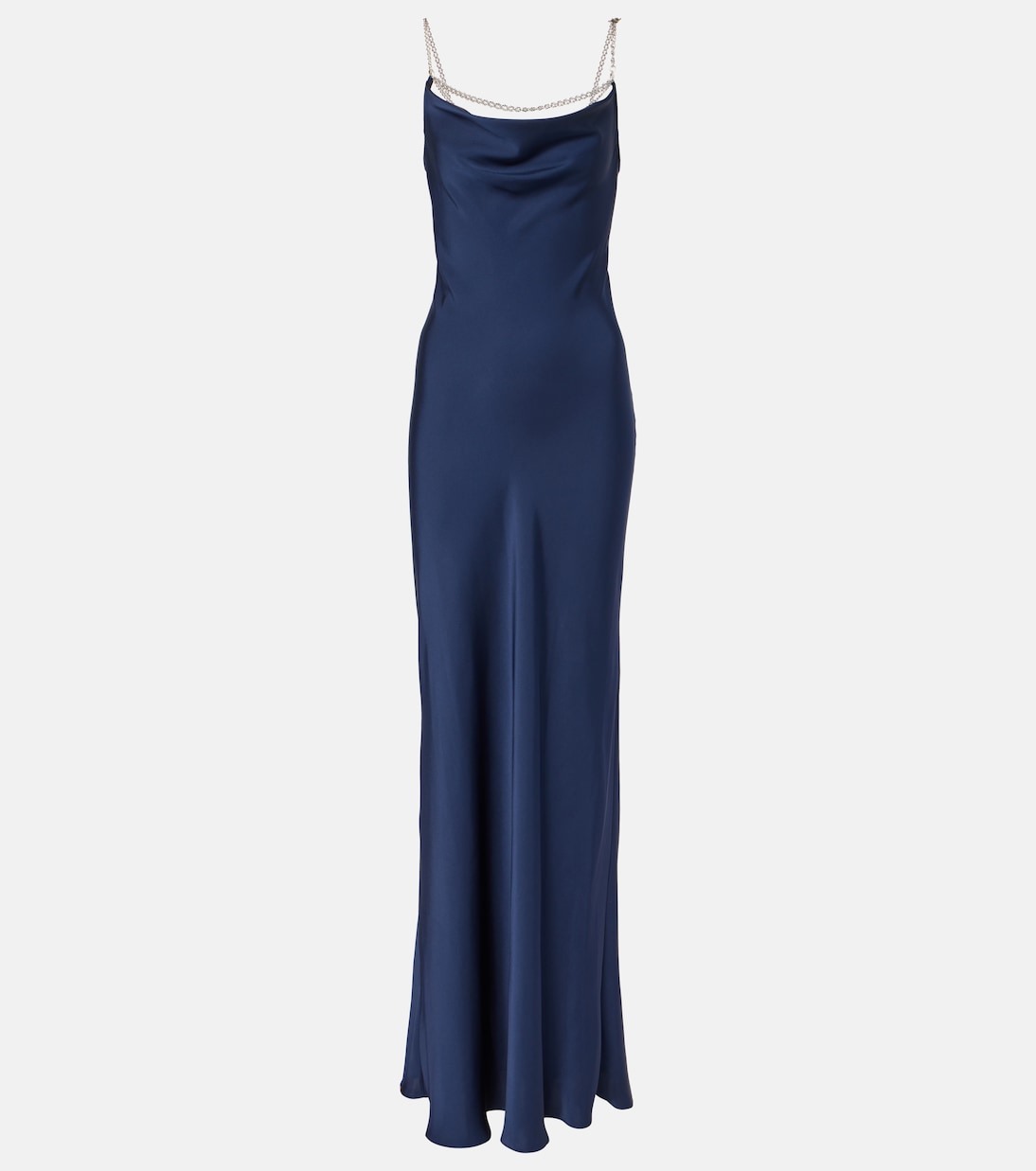 Embellished satin slip dress | Rabanne