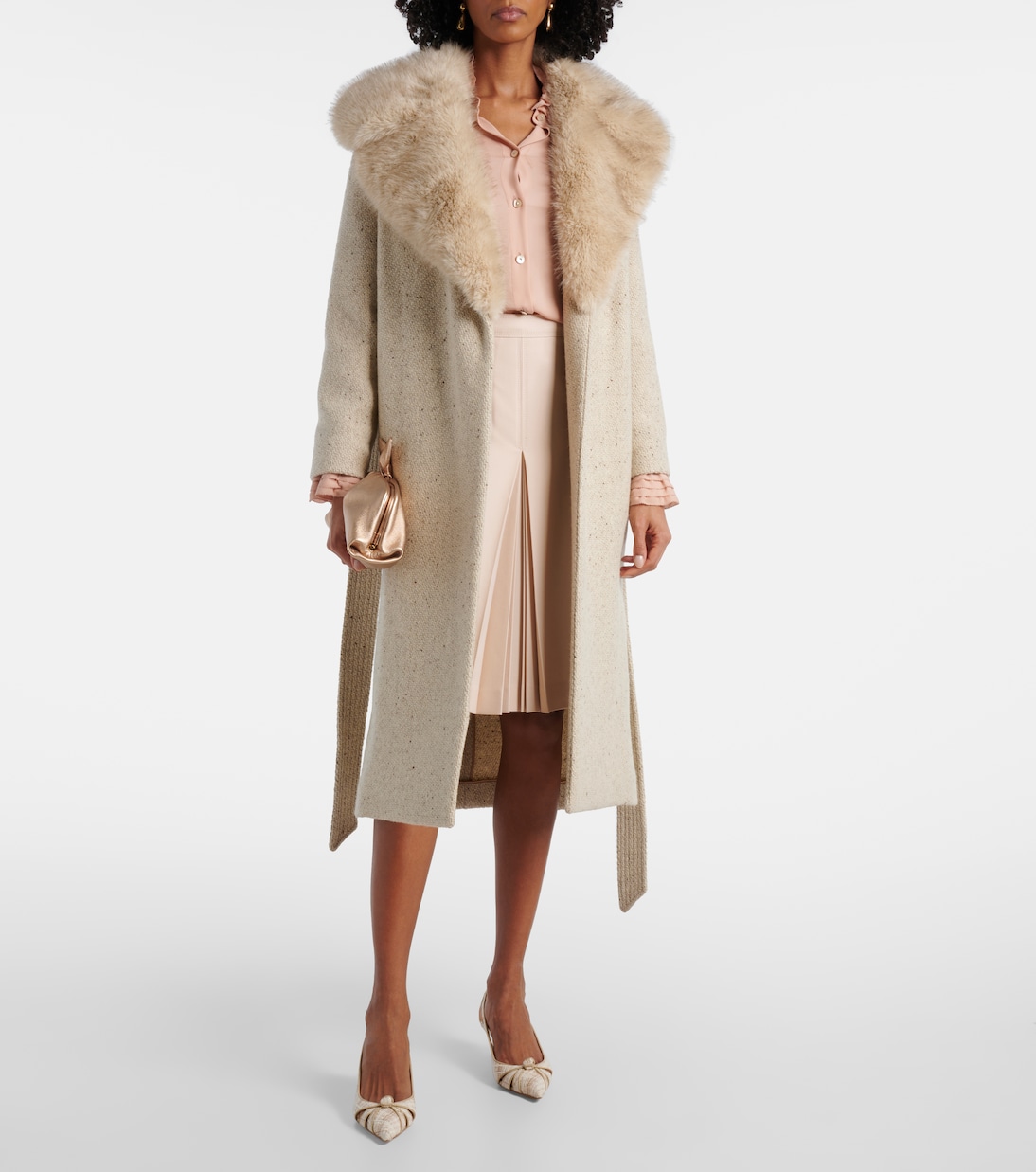 Scarpe con taglio AQUAZZURA Premiere 50 in tweed per un look giovanile