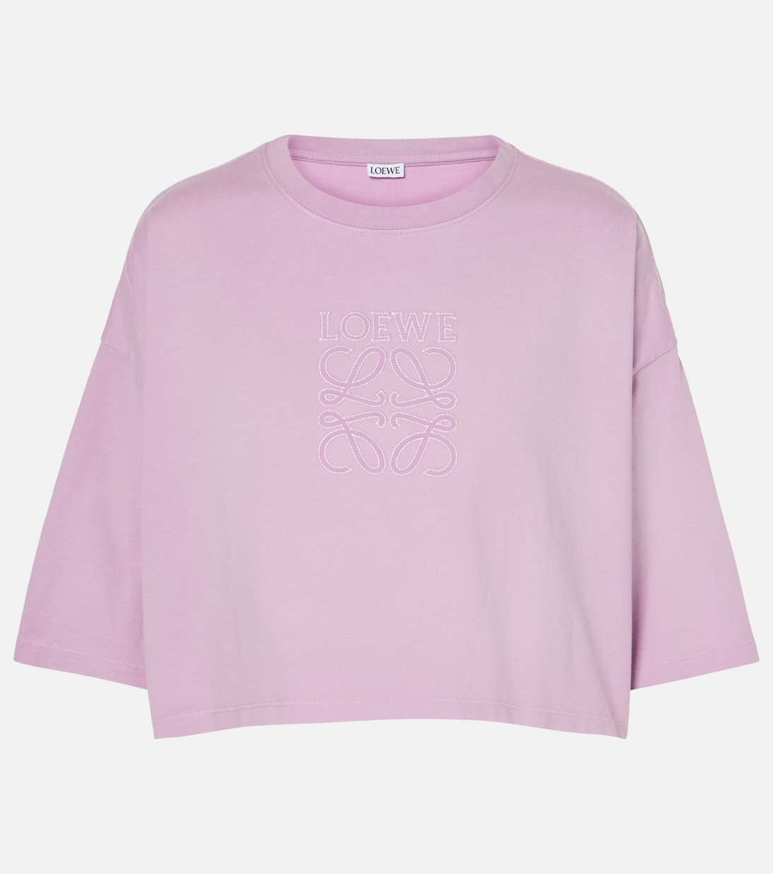 Camiseta en jersey de algodón cropped | Loewe