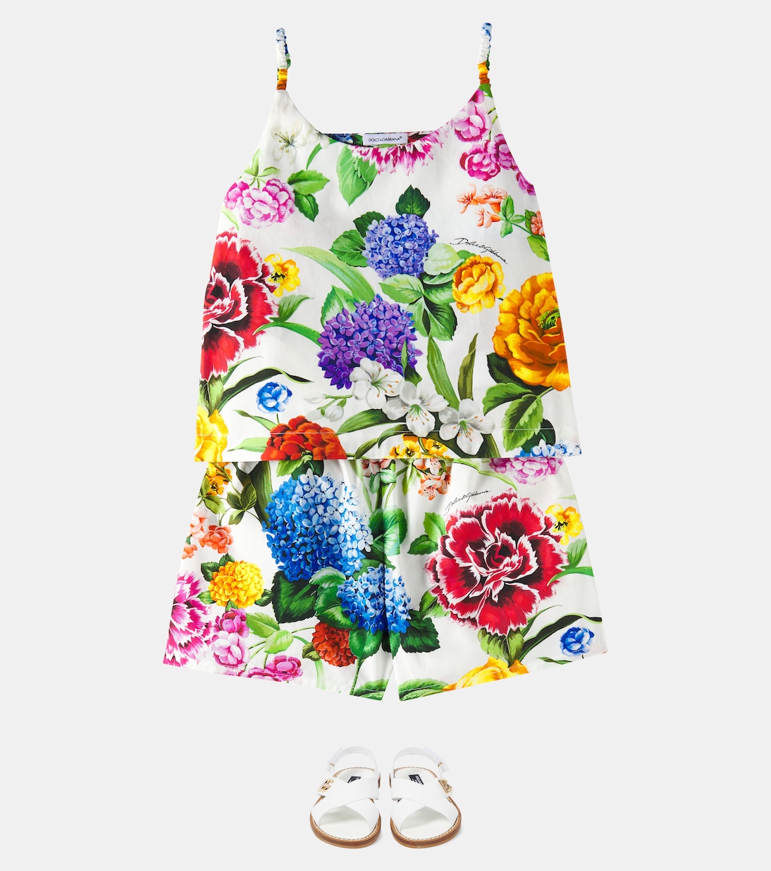 Set aus Top und Shorts aus Baumwolle | Dolce&Gabbana Kids