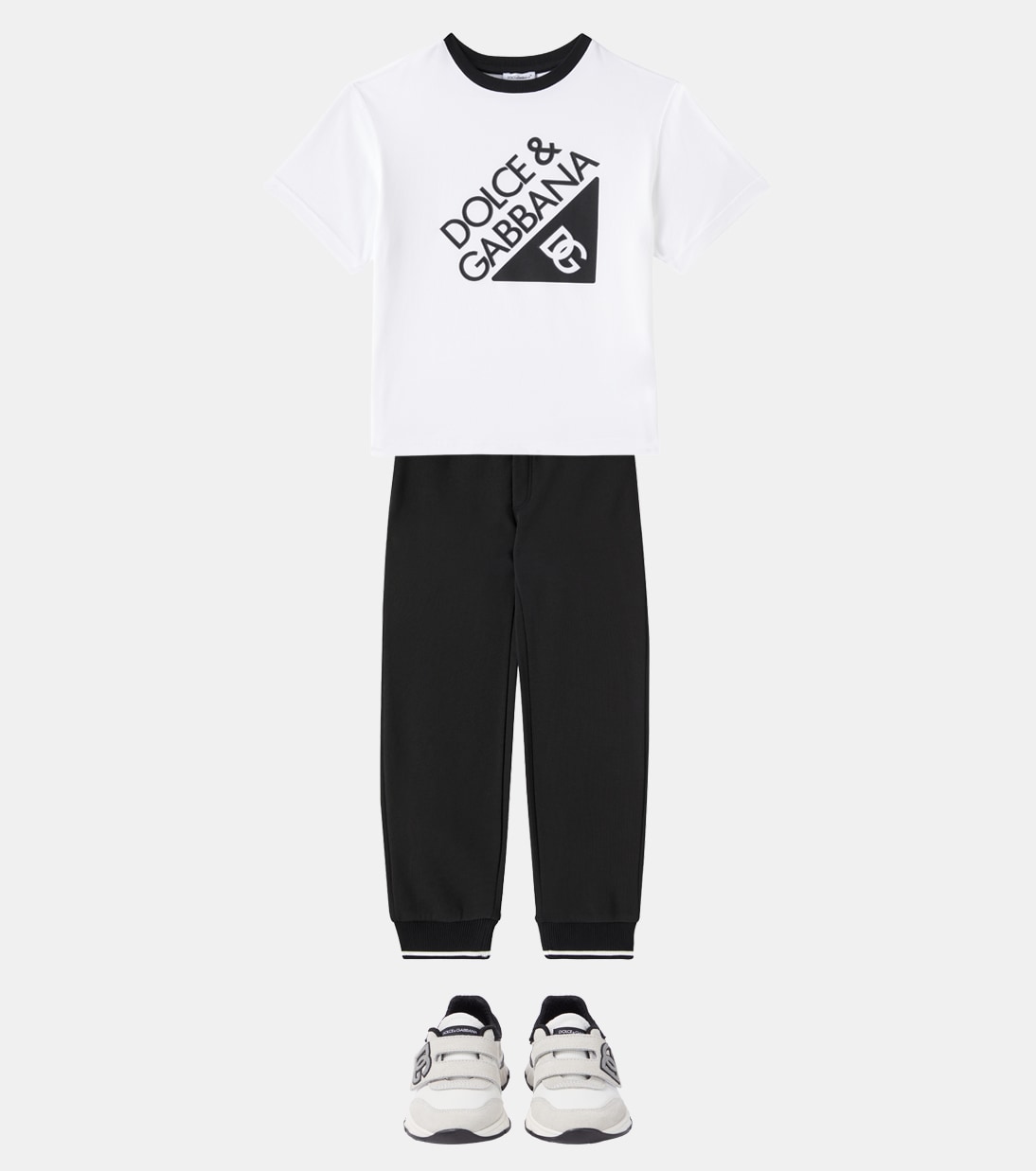 T-shirt imprimé en coton à logo | Dolce&Gabbana Kids