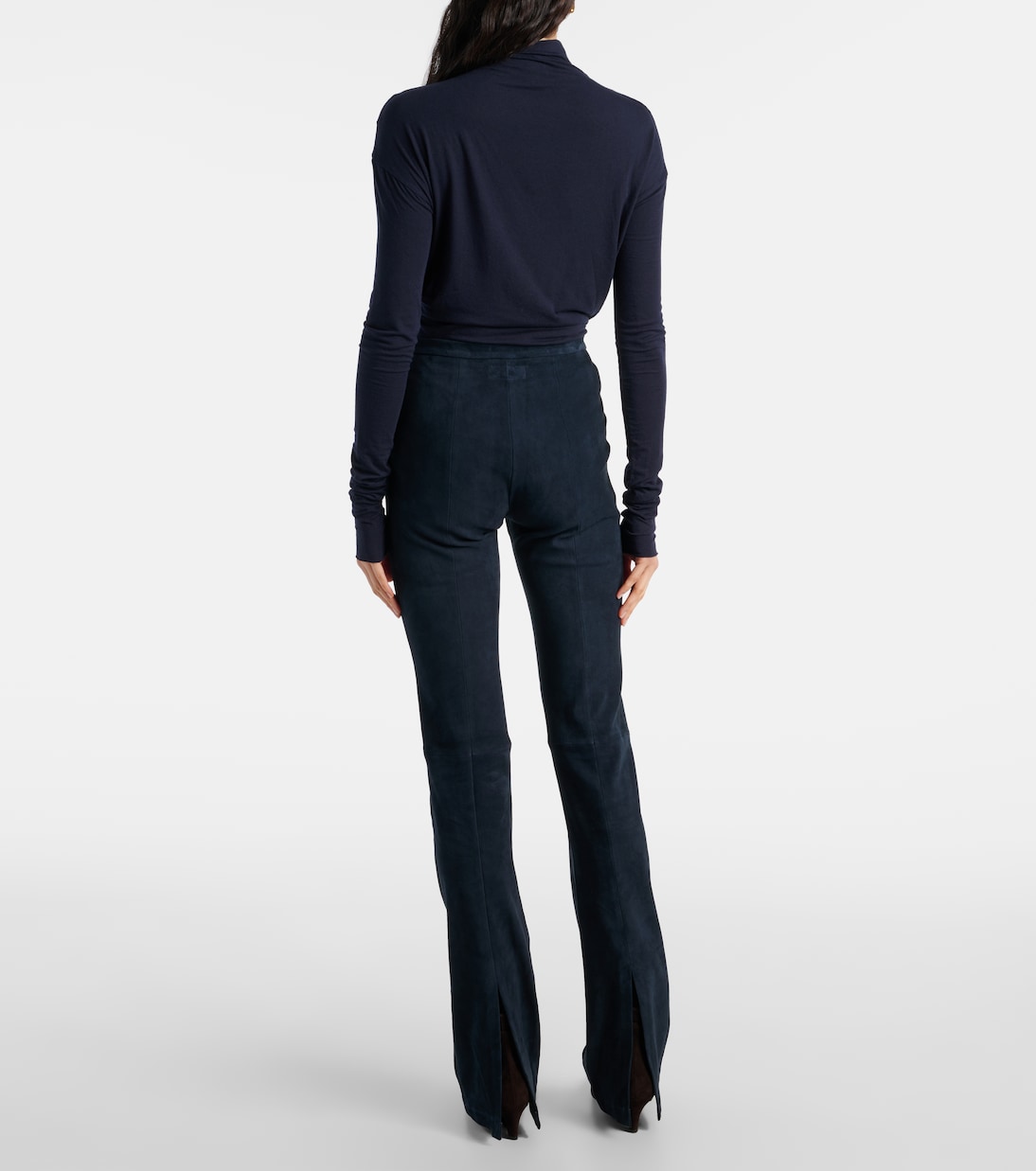 Pantaloni flared Kam 24 in suede | Stouls
