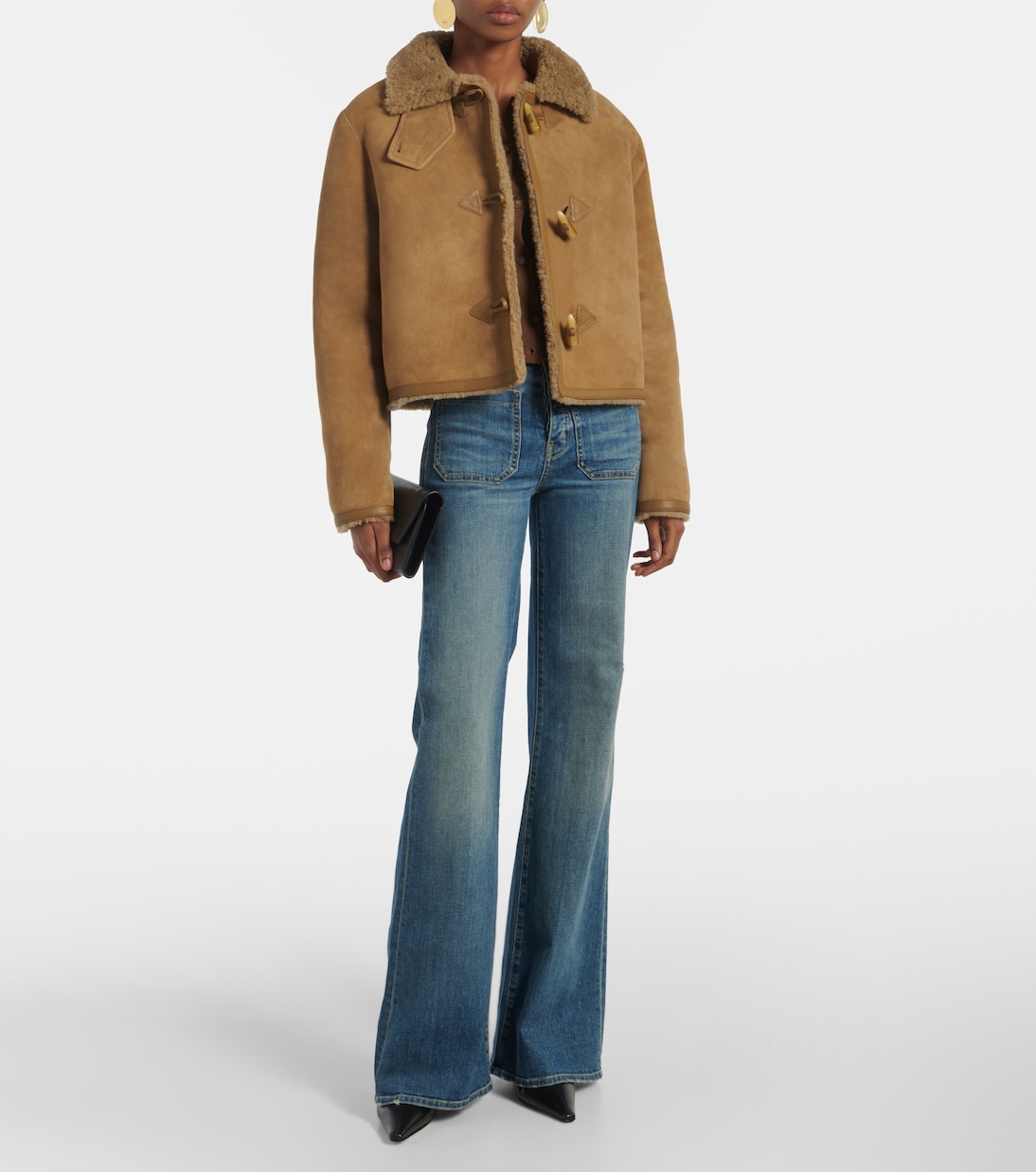 Jacke Benoite aus Veloursleder mit Shearling | Nili Lotan
