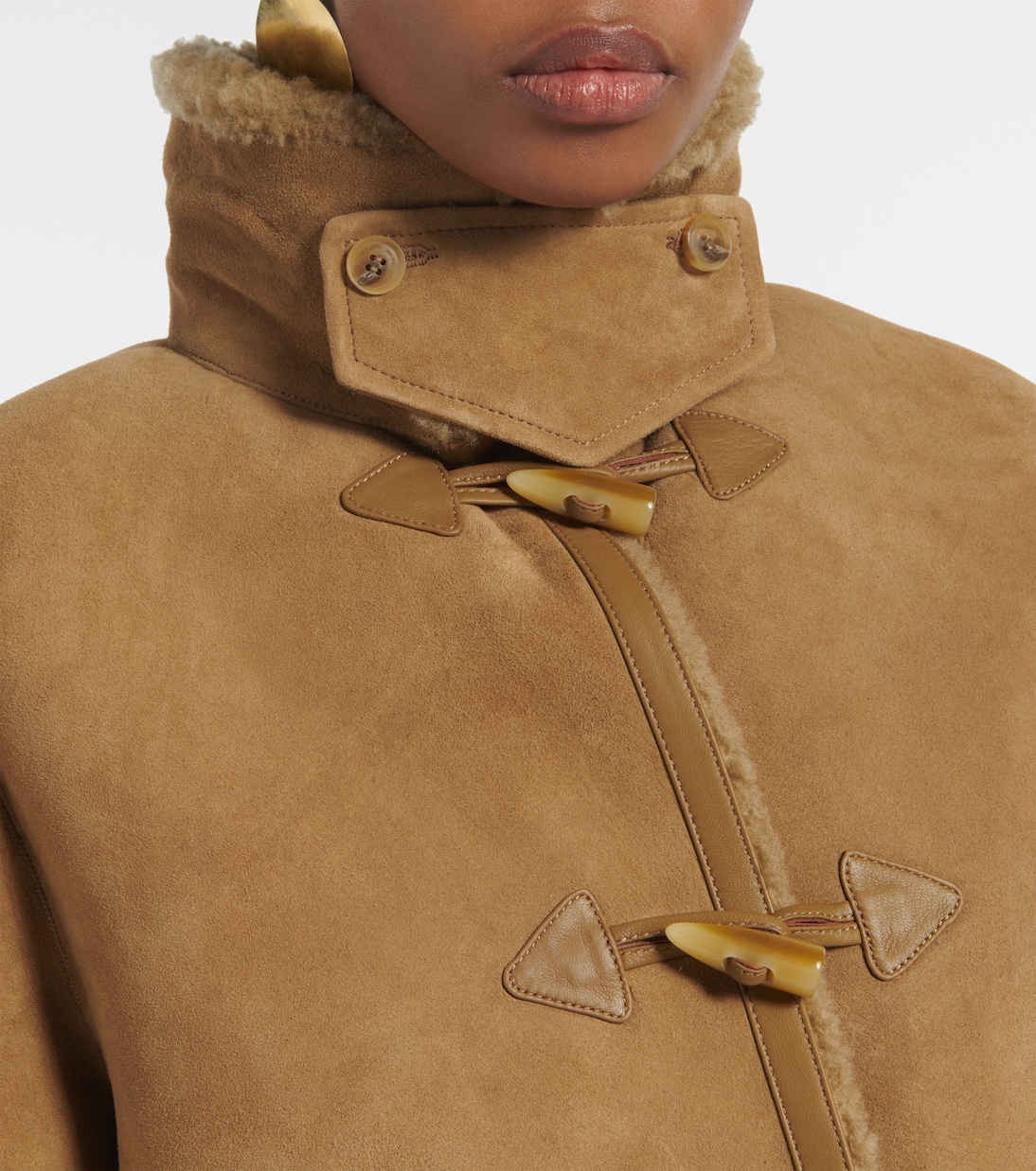 Jacke Benoite aus Veloursleder mit Shearling | Nili Lotan