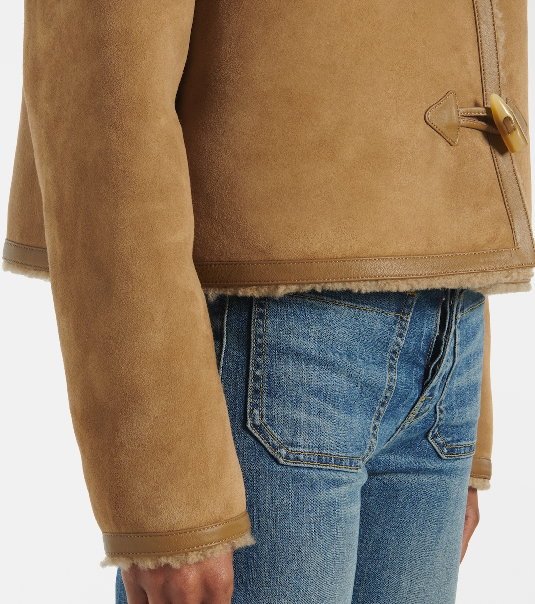 Jacke Benoite aus Veloursleder mit Shearling | Nili Lotan