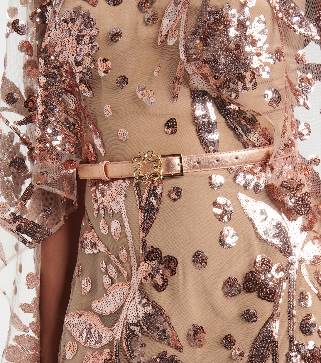 Sequined embroidered tulle gown | Elie Saab
