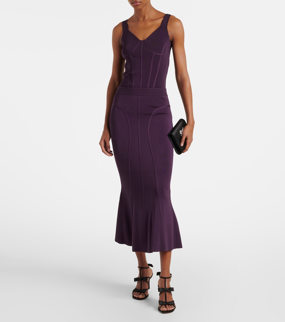 Gonna lunga con peplum | Nina Ricci