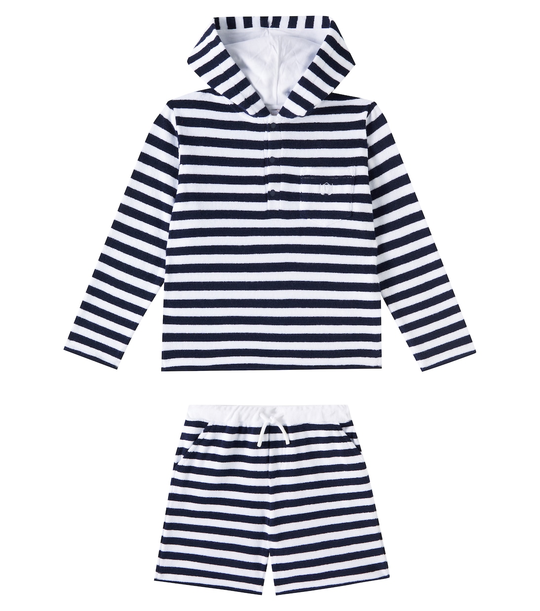 Cotton-blend terry hoodie and shorts set | Patachou
