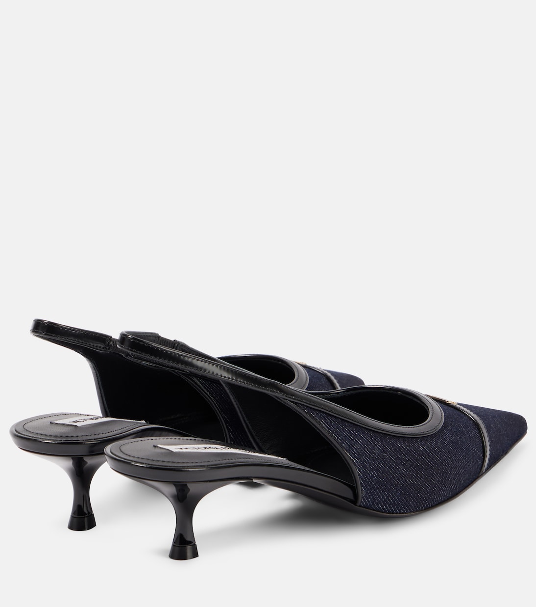 Scarpe con tacco Victoria Beckham in denim e dettaglio a cinturino