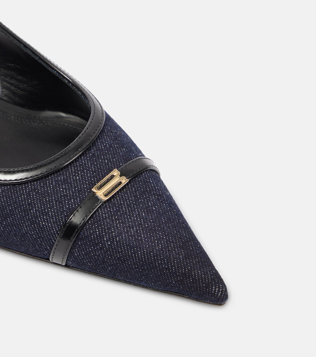 Scarpe con tacco Victoria Beckham in denim e dettaglio a cinturino