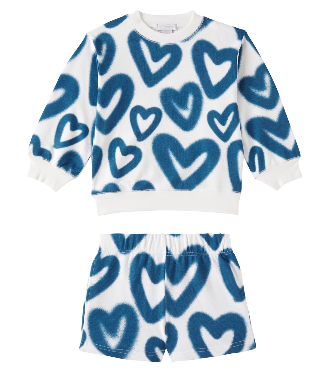 Set aus Sweatshirt und Shorts aus Baumwolle | Stella McCartney Kids