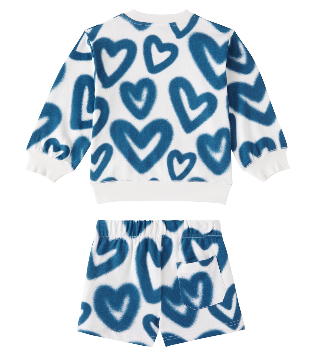 Set aus Sweatshirt und Shorts aus Baumwolle | Stella McCartney Kids
