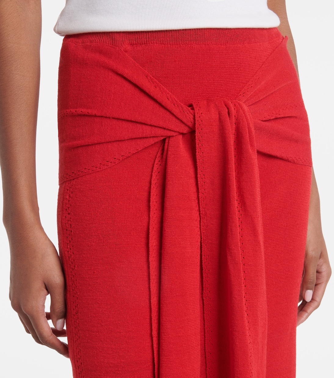 Gonna midi Phelan in misto lino | Proenza Schouler