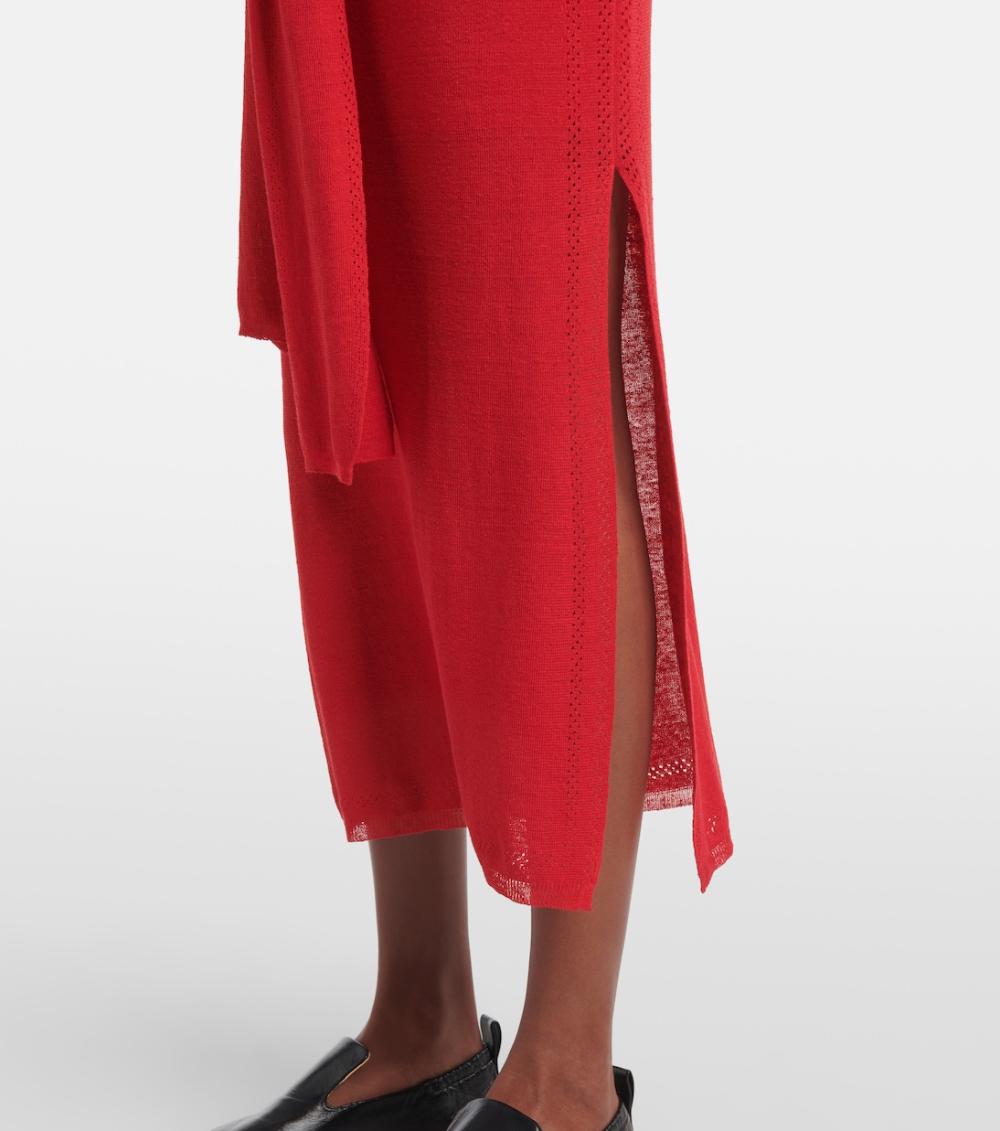 Gonna midi Phelan in misto lino | Proenza Schouler