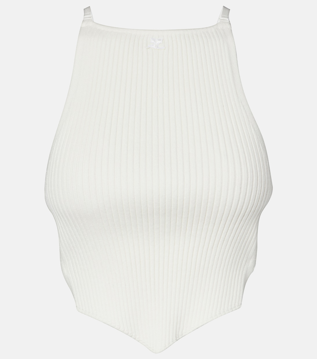 Top in maglia a coste con cut-out | Courrèges