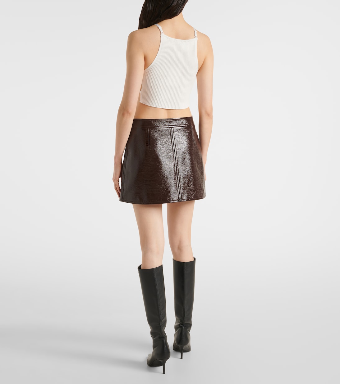 Top in maglia a coste con cut-out | Courrèges