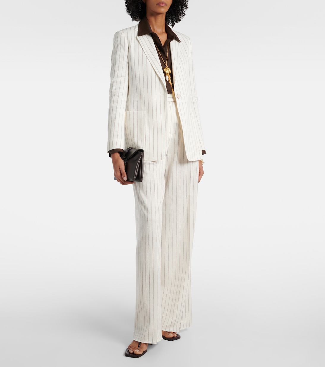 Gerade Hose Clarion aus Baumwolle und Leinen | Max Mara