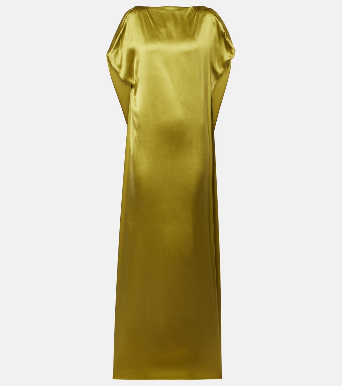 Abito lungo in raso di misto seta | Dries Van Noten